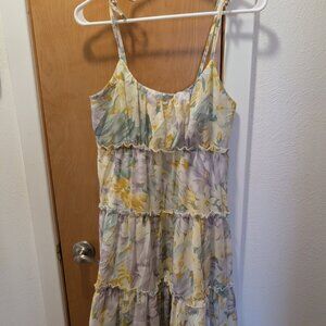 Pretty juniors size sun dress in floral pastels